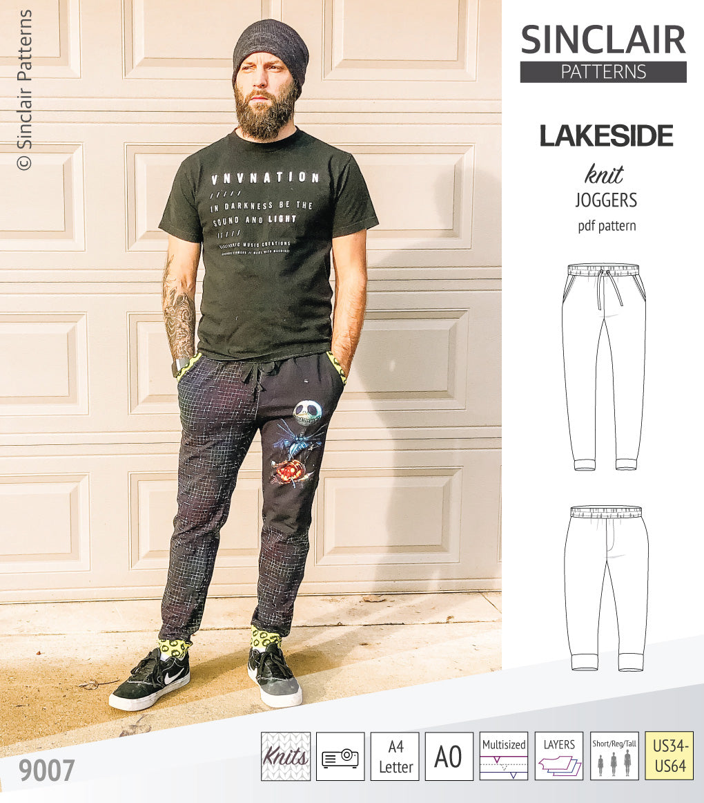 Lakeside knit joggers for men (PDF)