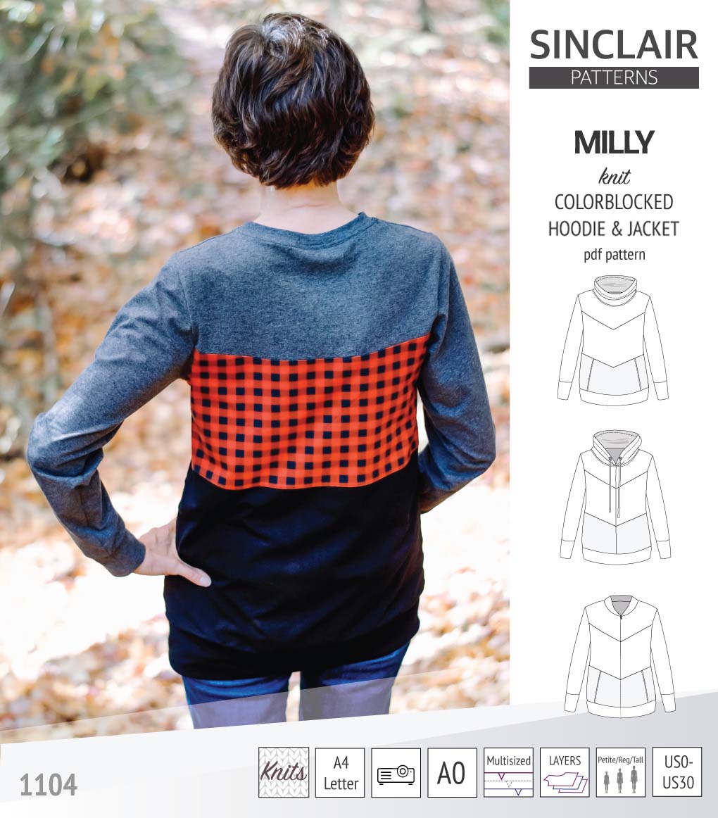 Milly colorblocked hoodie and zip up jacket (PDF)