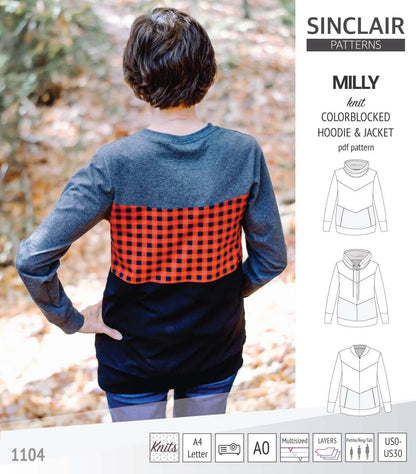 Milly colorblocked hoodie and zip up jacket (PDF)