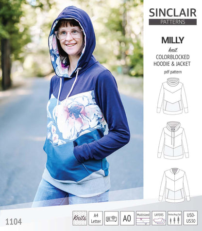 Milly colorblocked hoodie and zip up jacket (PDF)