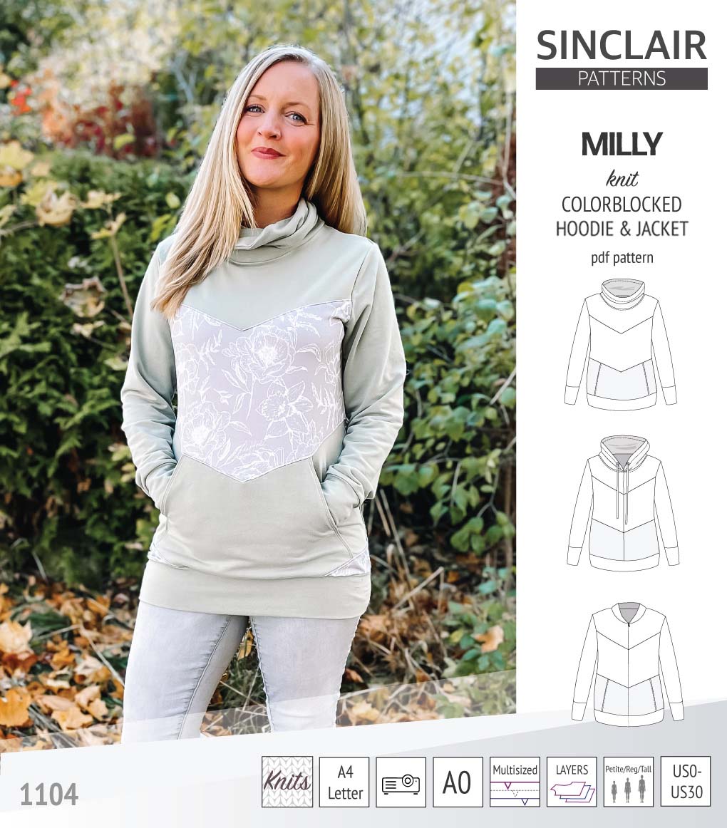 Milly colorblocked hoodie and zip up jacket (PDF)