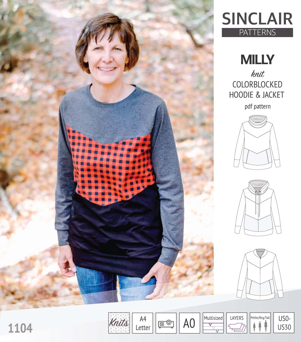Milly colorblocked hoodie and zip up jacket (PDF)