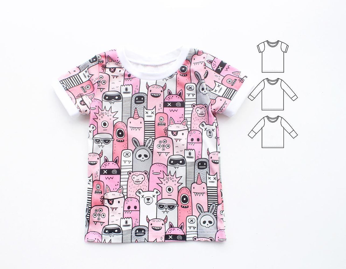 Monster Snug Fit T-Shirt Pattern