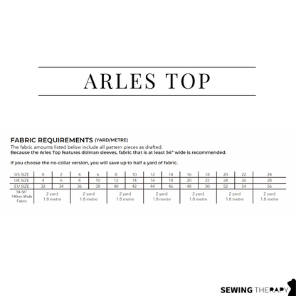 PDF Arles Top Pattern - Sewing Therapy