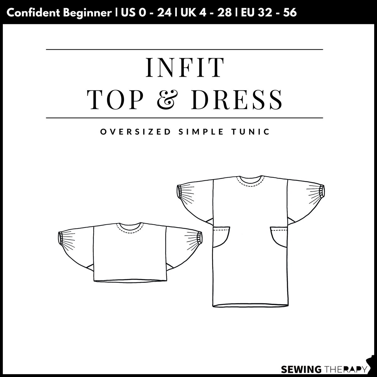 PDF Infit Top & Dress Pattern - Sewing Therapy