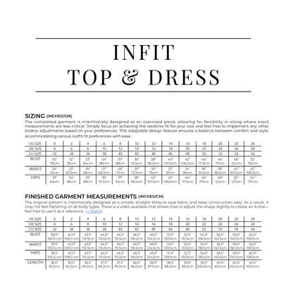 PDF Infit Top & Dress Pattern - Sewing Therapy