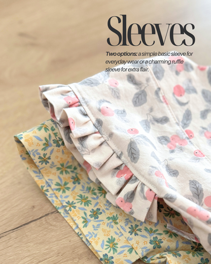 PDF Mini Tie Dress Pattern for Ages 1 – 12 (Sizes 80–150 cm) | Sewing Therapy