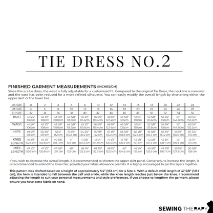 PDF Tie Dress NO 2 Pattern - Sewing Therapy