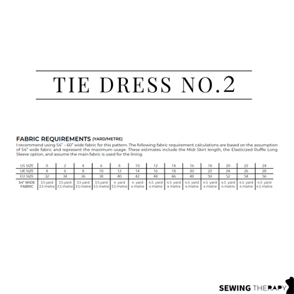 PDF Tie Dress NO 2 Pattern - Sewing Therapy