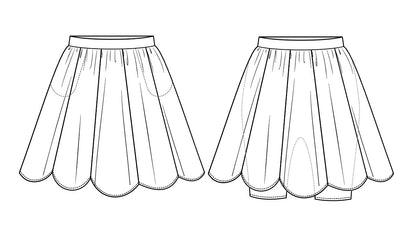 Pomme Petal Skirt/Skort