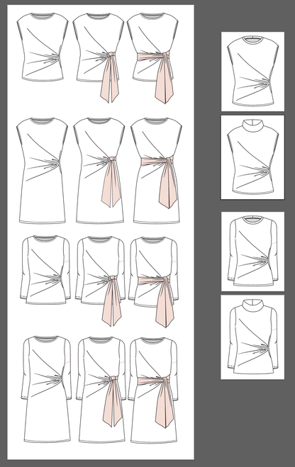 Jalie 3997 - RACHEL - All options included in the pattern