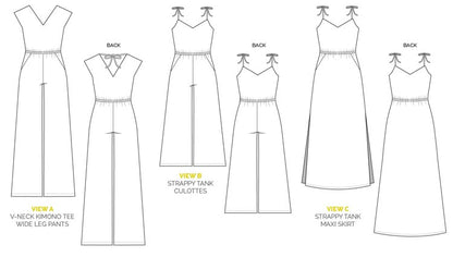 Sallie Maxi-Dress + Jumpsuit Pattern