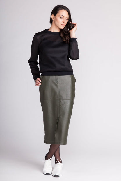 Straight cut sweatshirt sewing pattern