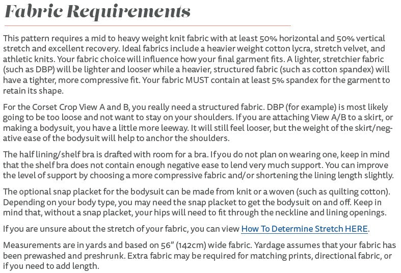 Sorrel Corset Crop and Bodysuit