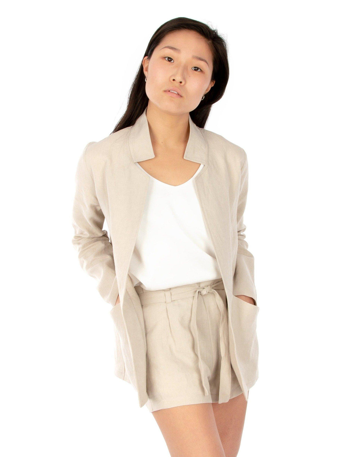 Jalie 3906 Coatigan - Sized based on high bust measurement used to have a more fitted look at the shoulders.