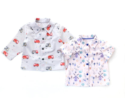 Wind and Fire Shirt Pattern